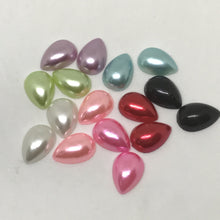 10*14mm Mixed Colour Pearl Resin Gem