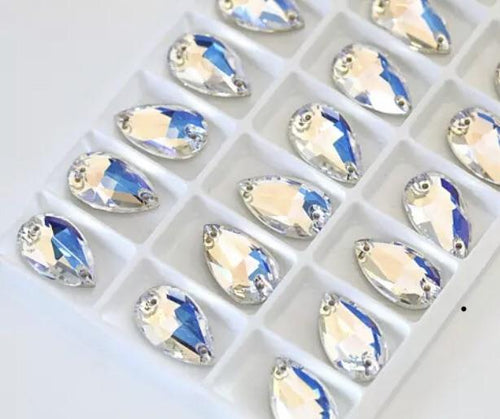 11*18mm Moonlight, Milky Opal White Teardrop, Best Quality Fancy Glass Gem