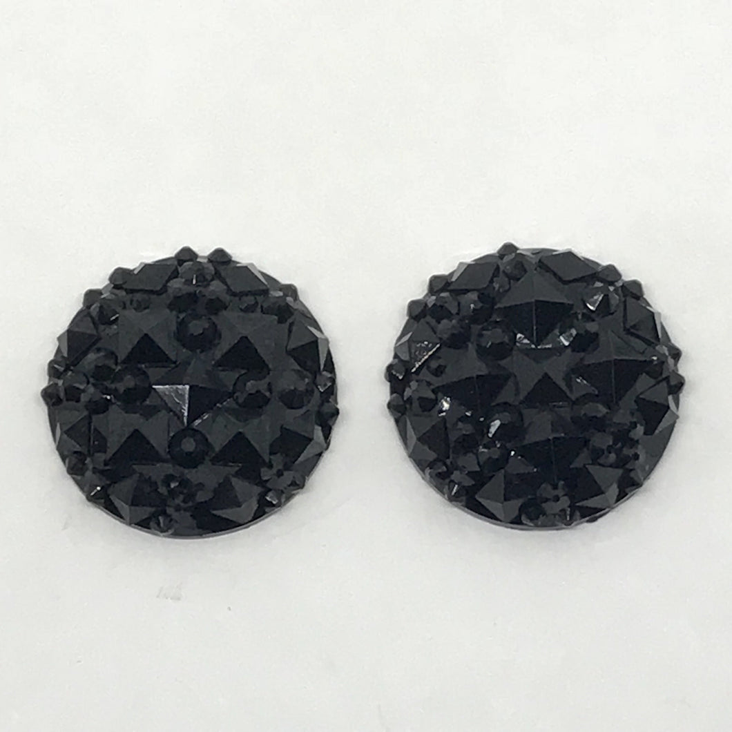 20mm Round Druzy Texture, Mixed colours, AB Resin Gem