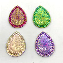 29*39 Starblanket Pattern, Large Teardrop Resin Gem, Sew On