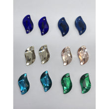 10*20mm S Shaped Glass Gem Sew On