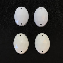 13*18mm OVAL White and Ivory Opaque Resin Gem