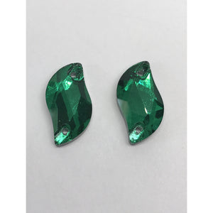 10*20mm S Shaped Glass Gem Sew On