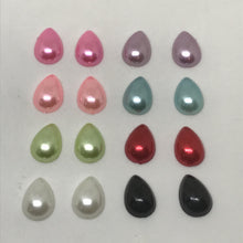 10*14mm Mixed Colour Pearl Resin Gem