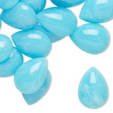 Milky White Marbled Effect Acrylic Resin Gems