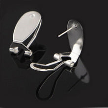 Silver/Gold Color Fingernail Leverback Earring Posts, Findings Studs